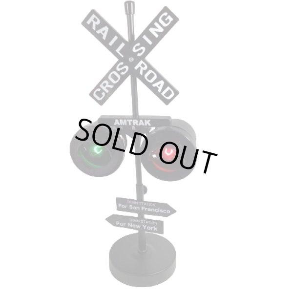 画像1: Rail Road Sign|ブラック|レールロードサイン (1)