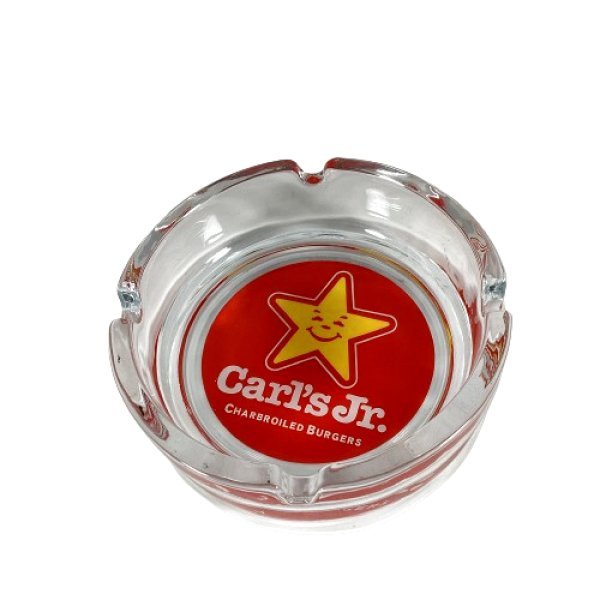 画像2:  Carl's Jr.|カールスジュニア| ガラス灰皿 (2)