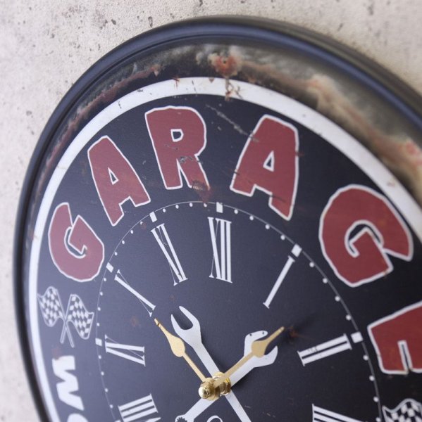 画像3: GARAGE｜メタルクロック｜壁掛け時計 (3)