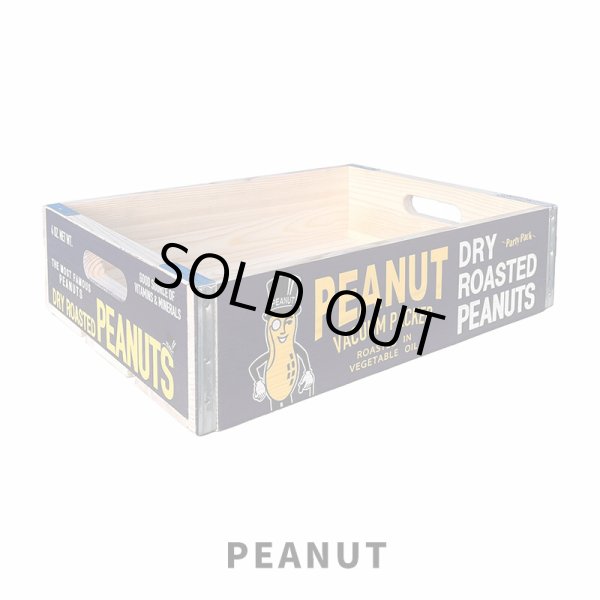 画像1: ピーナッツ|ウッドクレート 木箱 (1)