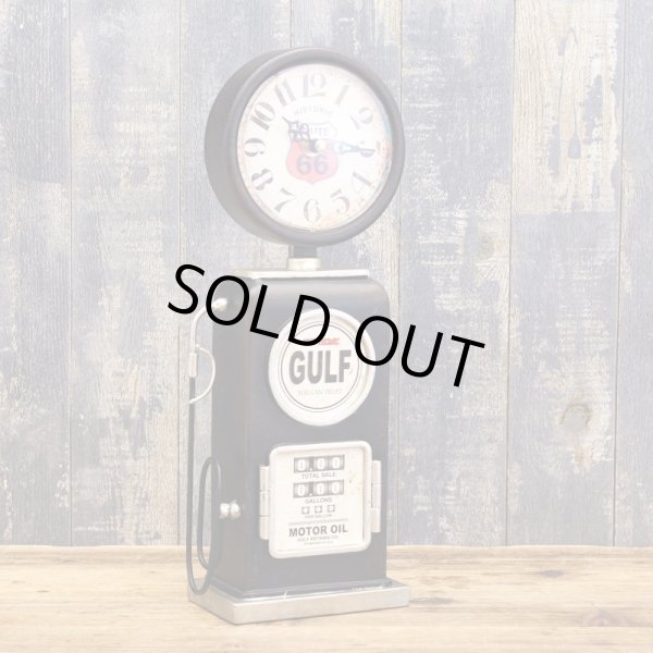 画像1: ガスポン｜GULF｜ブラック｜置き時計 (1)