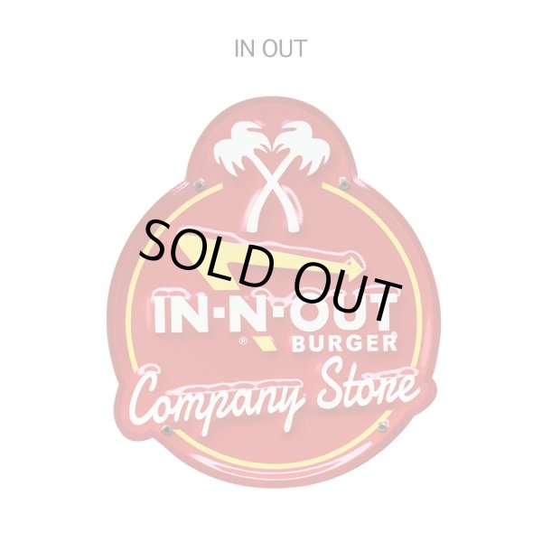 画像1: IN-OUT|エンボスメタルサインプレート (1)