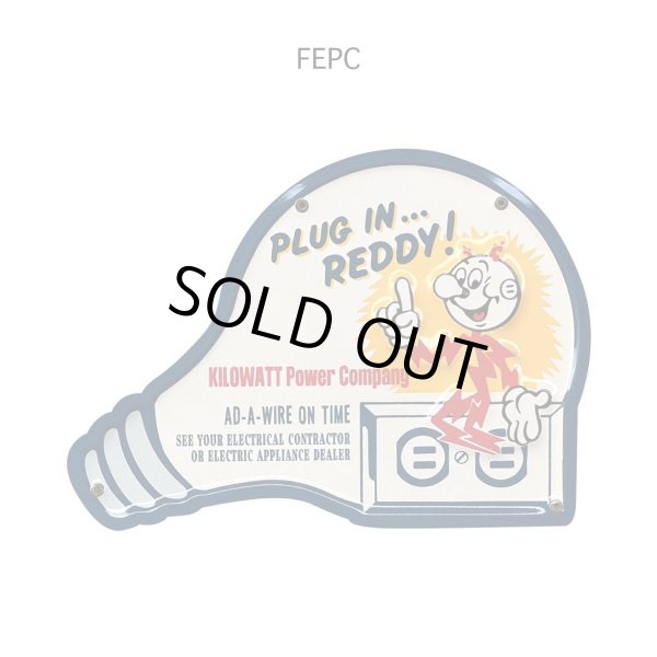 画像1: レディキロワット|FEPC|エンボスメタルサインプレート (1)