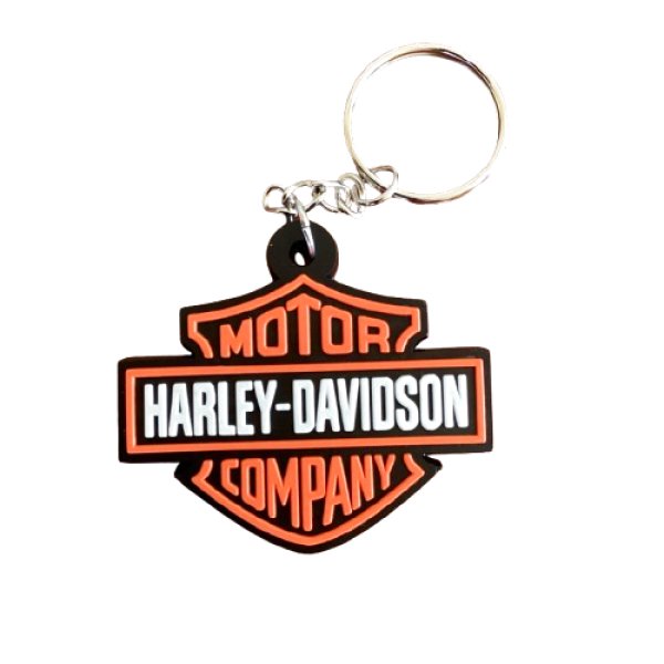 画像1: HARLEY-DAVIDSON|ハーレーダビッドソン|ロゴ|ラバーキーホルダー (1)