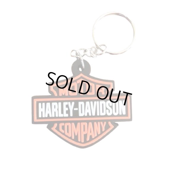画像1: HARLEY-DAVIDSON|ハーレーダビッドソン|ロゴ|ラバーキーホルダー (1)