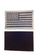 画像1: アメリカ国旗|白黒刺繍ワッペン（ベルクロタイプ） (1)