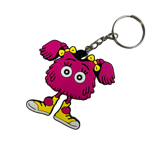 マクドナルド |フライガール ピンク|ラバーキーホルダー