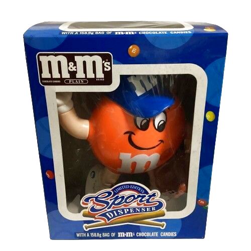 エムアンドエム｜ｍ＆ｍ’ｓ|オレンジ｜ベースボール｜箱付｜チョコディスペンサー１（中古）